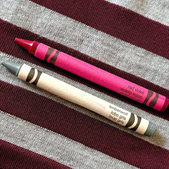 Jason Wu Striped Knit Top Size Small Burgundy Red Gray Long Sleeve NWT Parisian - Picture 9 of 10